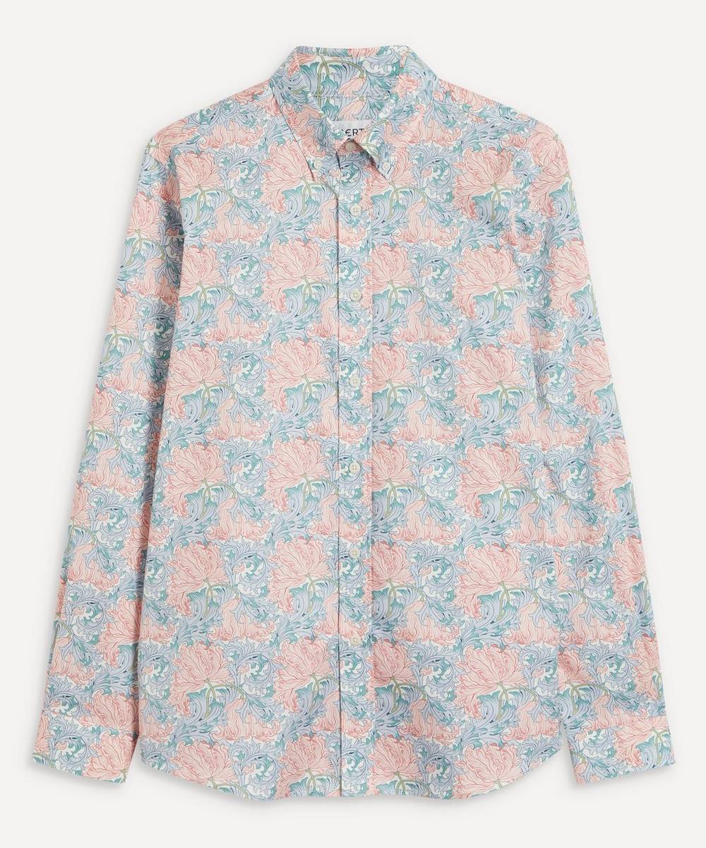 Liberty - Laura's Reverie Cotton Twill Casual Button-Down Shirt