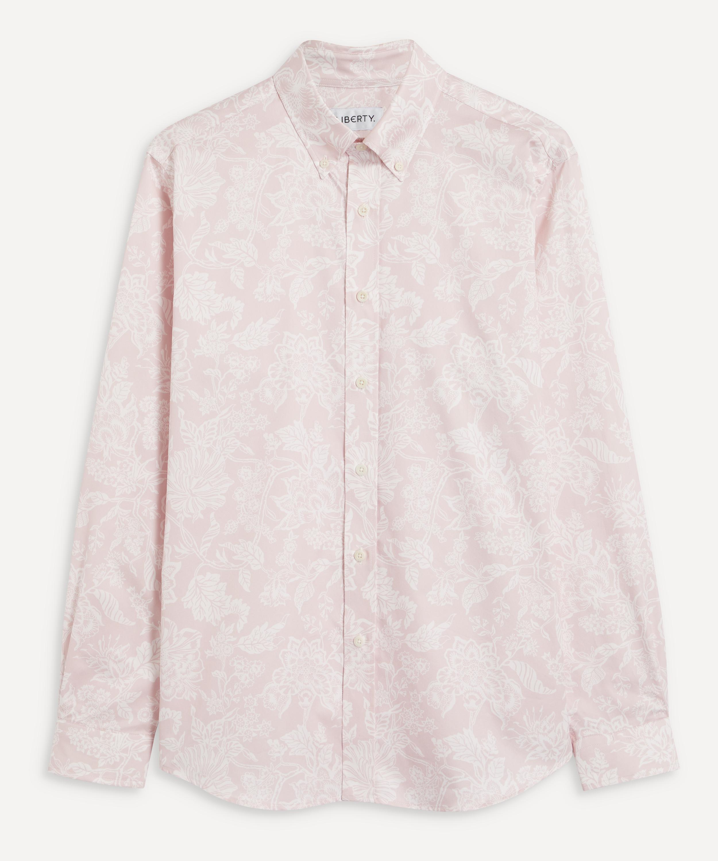 Liberty Christelle Cotton Twill Casual Button-down Shirt In Pink