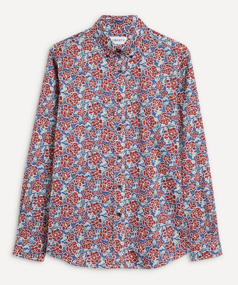 Liberty - Charleston Posy Cotton Twill Casual Button-Down Shirt