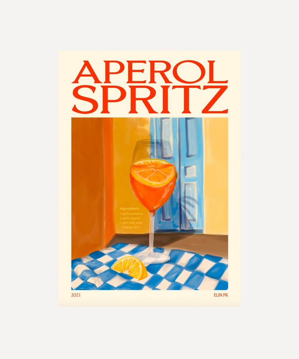 Elin PK - Aperol Spritz Unframed Print 50x70