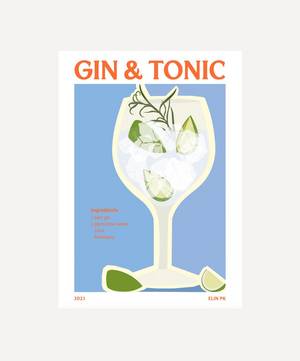 Gin & Tonic Unframed Print 50x70