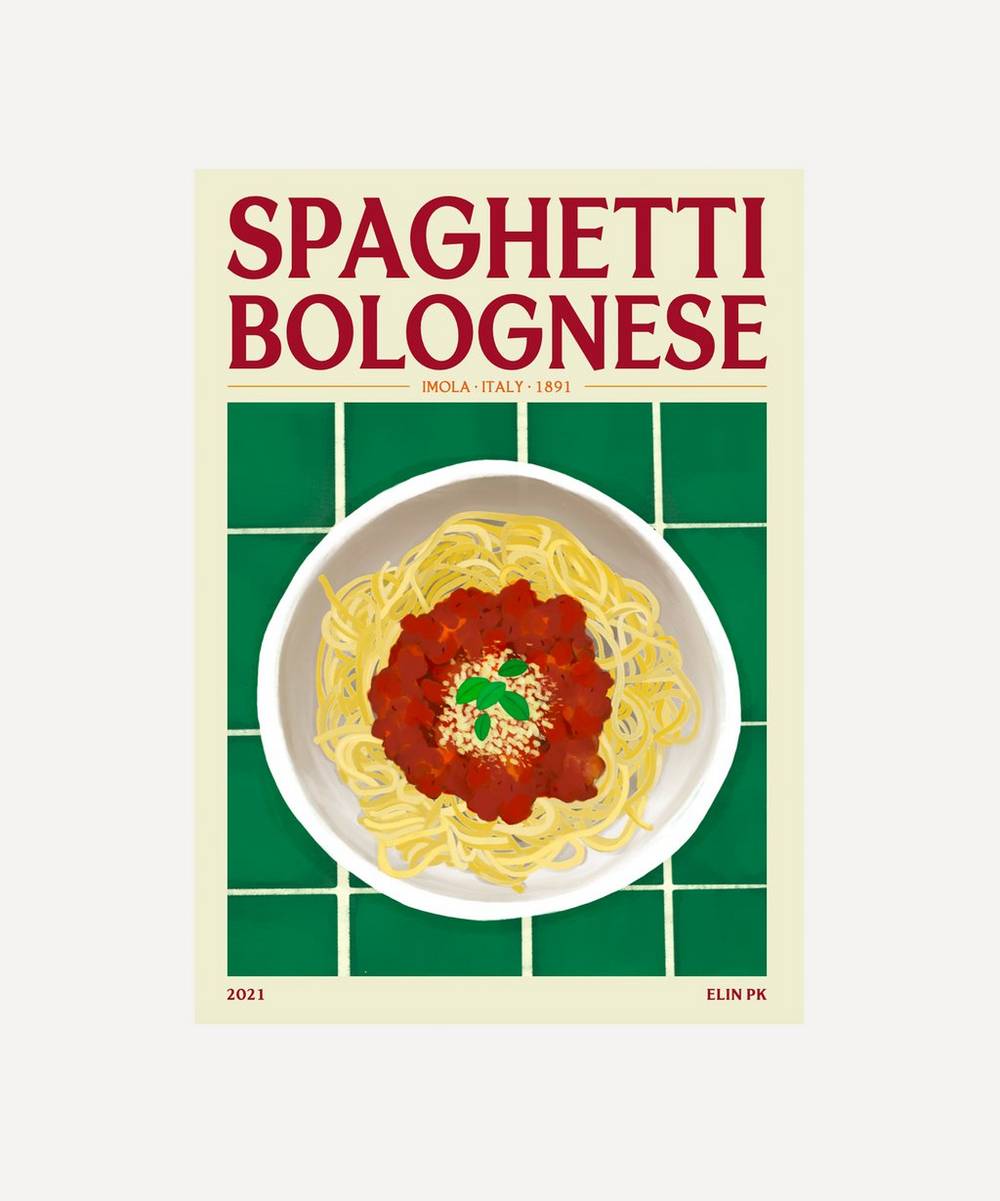 Elin PK - Spaghetti Bolognese Unframed Print 50x70
