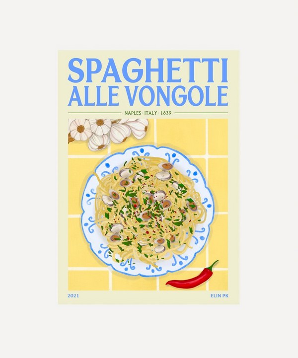 Elin PK - Spaghetti Alle Vongole Unframed Print 50x70 image number null