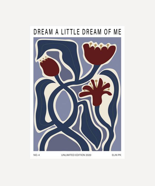Elin PK - Dream A Little Dream Of Me Unframed Print 50x70