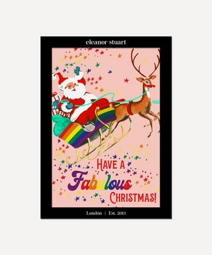 Unspecified - Santa’s Rainbow Sleigh Christmas Cards Box of Six image number 0