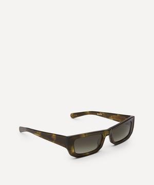 Flatlist - Brick Top Olive Horn Sunglasses image number 1