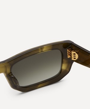Flatlist - Brick Top Olive Horn Sunglasses image number 2
