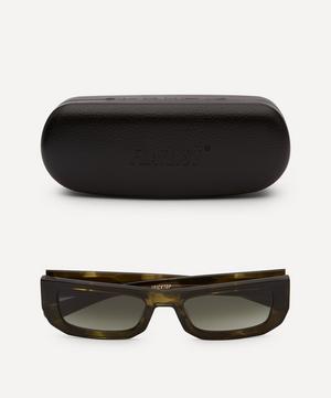 Flatlist - Brick Top Olive Horn Sunglasses image number 3