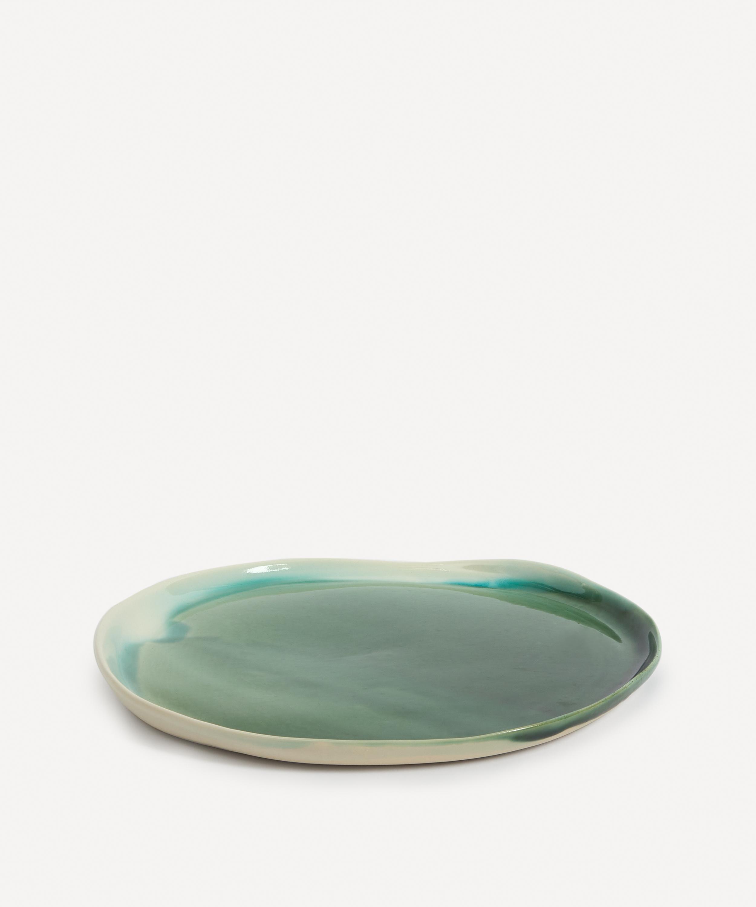 Pottery & Poetry - Painted Porcelain Dinner Plate image number 1