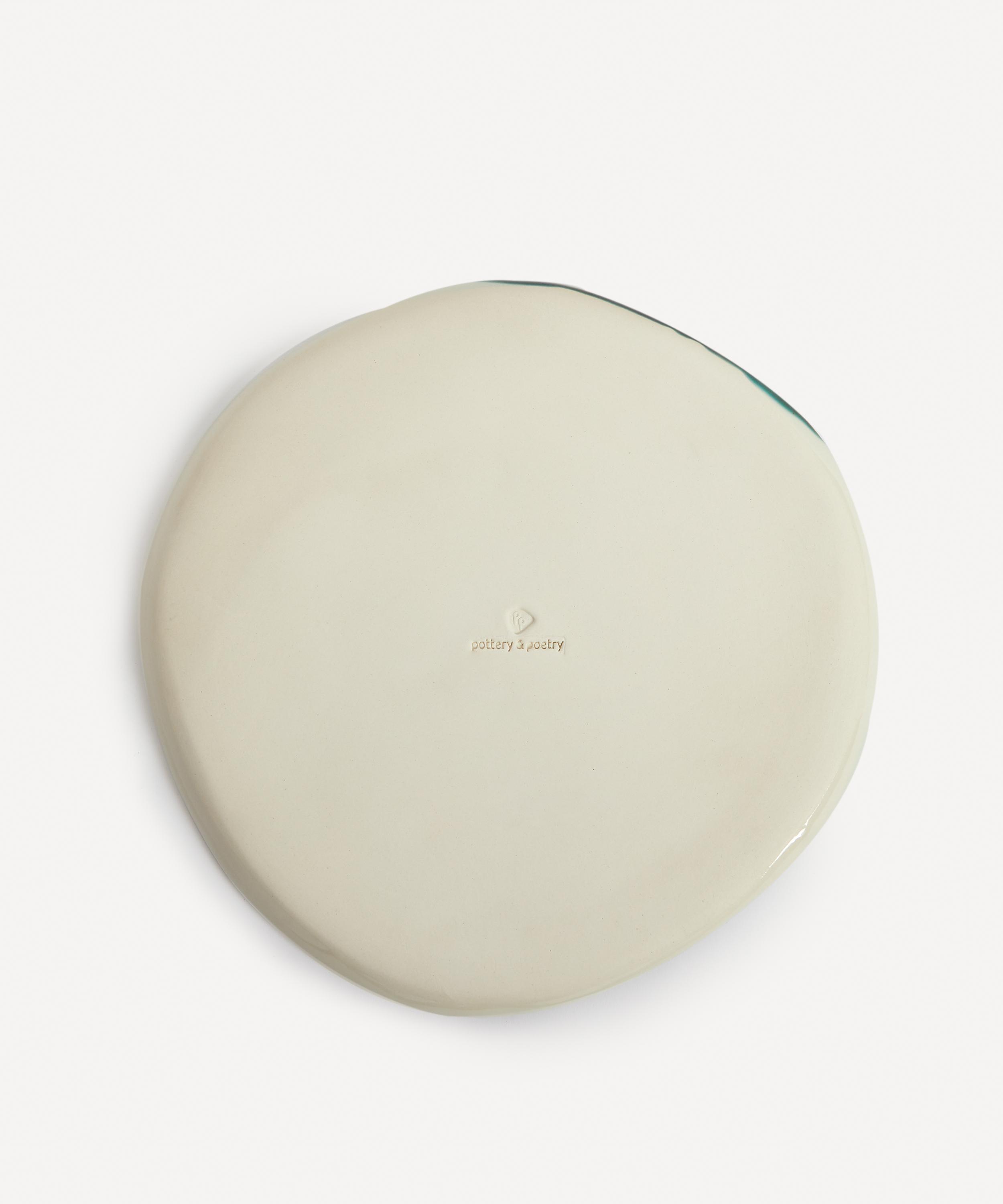 Pottery & Poetry - Painted Porcelain Dinner Plate image number 2