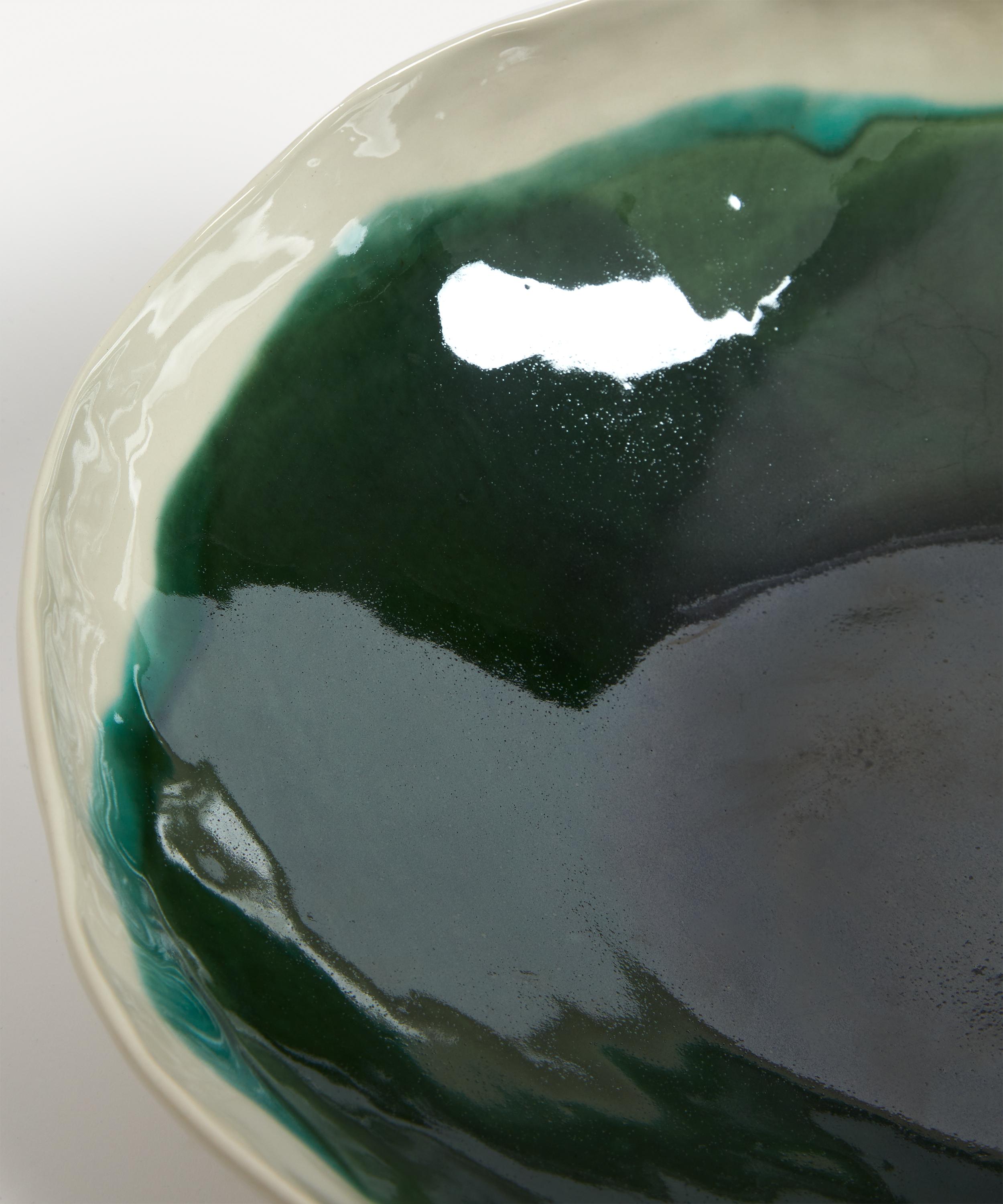 Pottery & Poetry - Painted Porcelain Salad Bowl image number 3