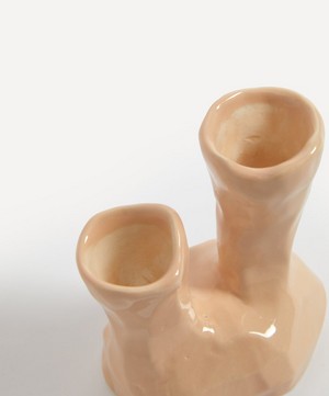 Pottery & Poetry - Dual Low Porcelain Candleholder image number 2