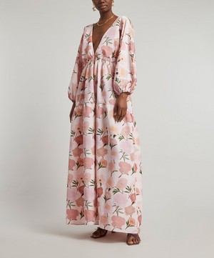 Bernadette - Matthieu Floral-Print Taffeta Dress image number 2