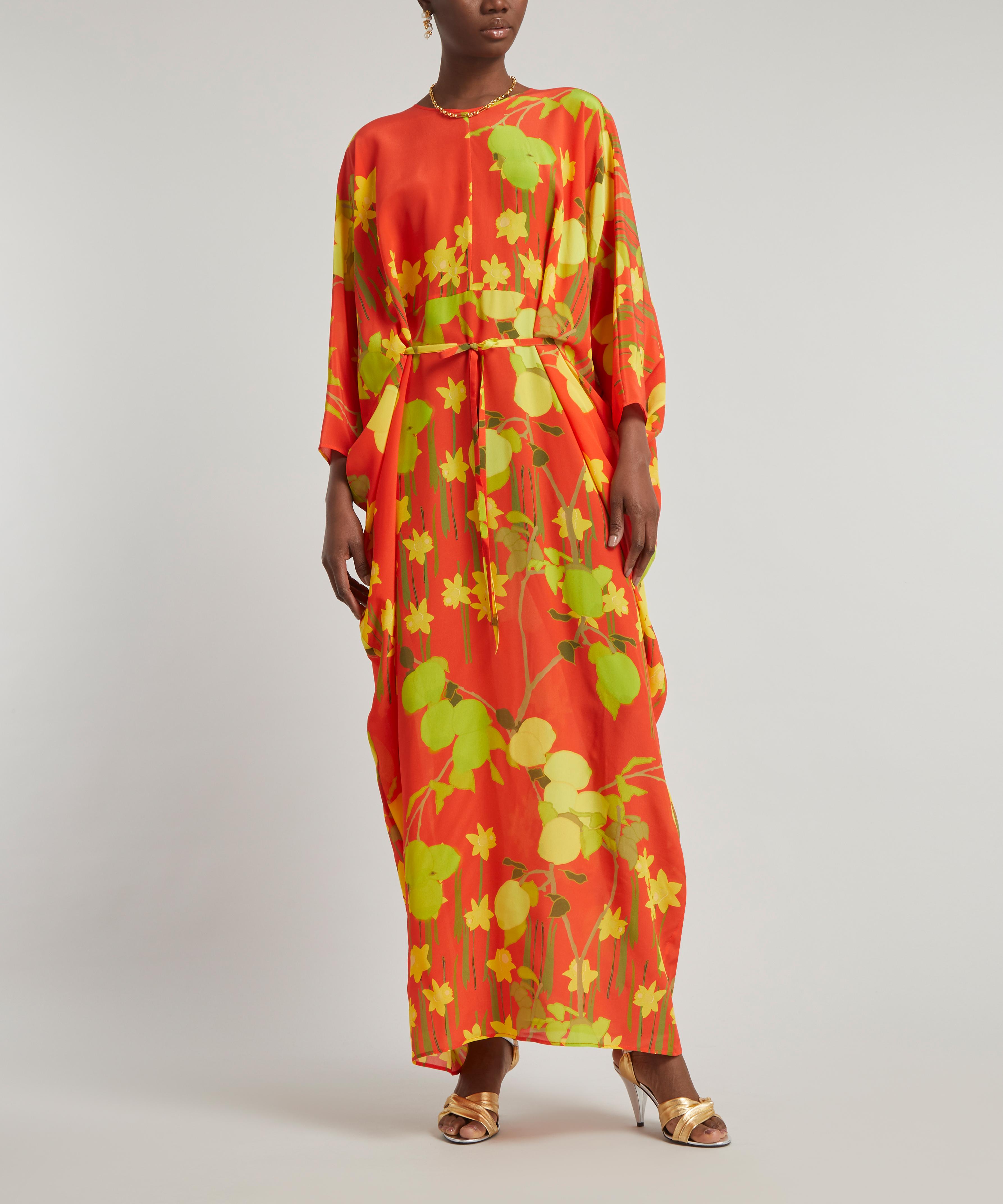 Bernadette - Vivian Citrus Printed Maxi-Dress image number 2