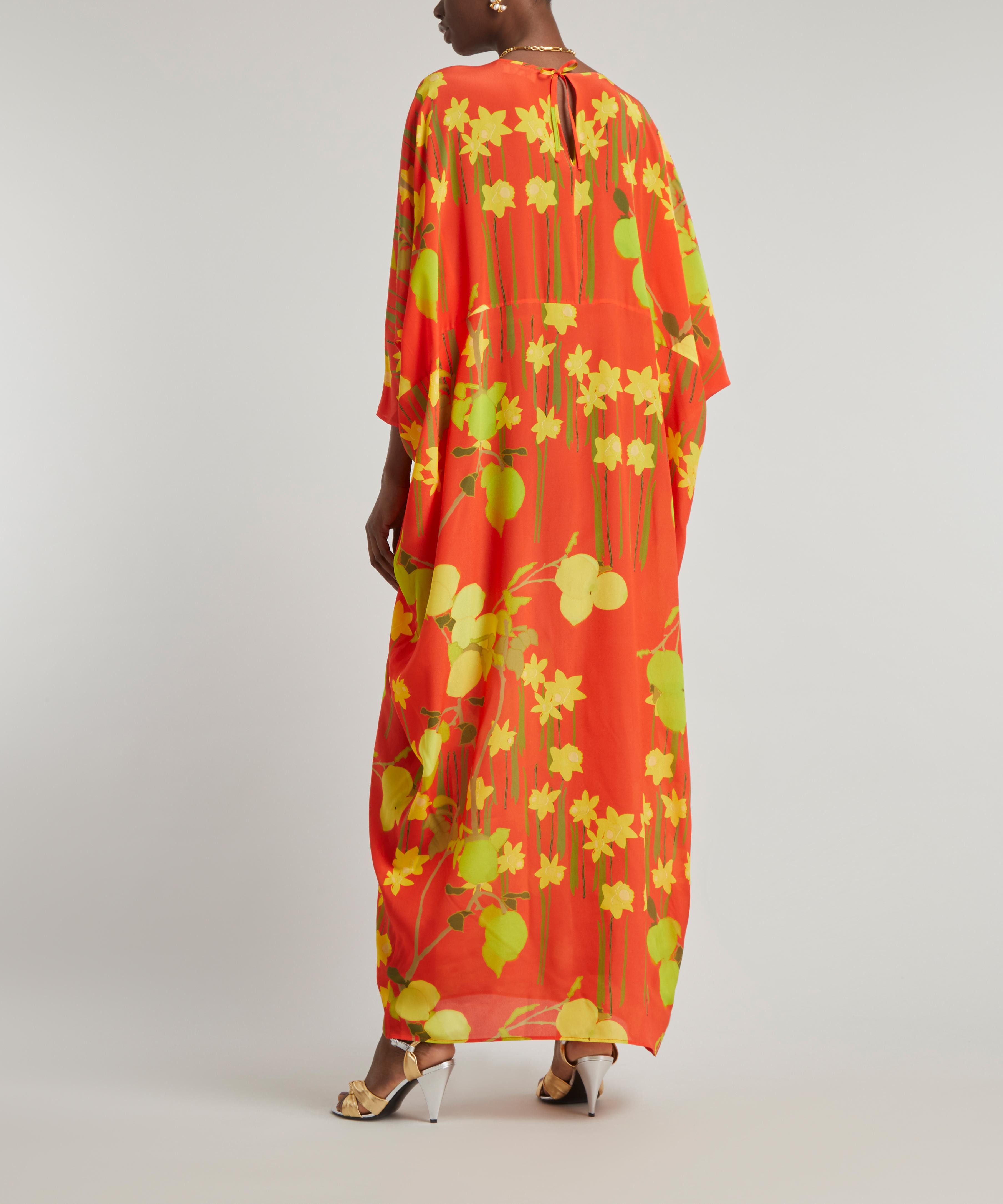 Bernadette - Vivian Citrus Printed Maxi-Dress image number 3