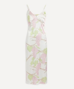 Jeanine Floral-Print Silk Slip Dress