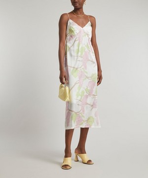 Bernadette - Jeanine Floral-Print Silk Slip Dress image number 1