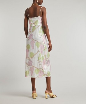 Bernadette - Jeanine Floral-Print Silk Slip Dress image number 3