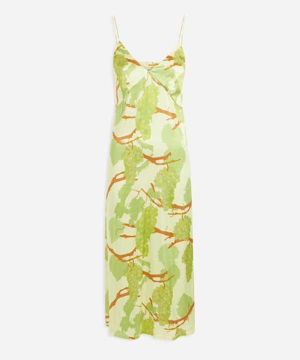 Bernadette - Jeanine Floral-Print Silk Slip Dress image number null