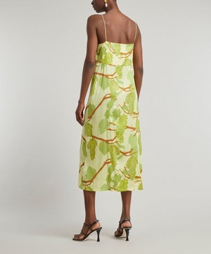 Bernadette - Jeanine Floral-Print Silk Slip Dress image number 3