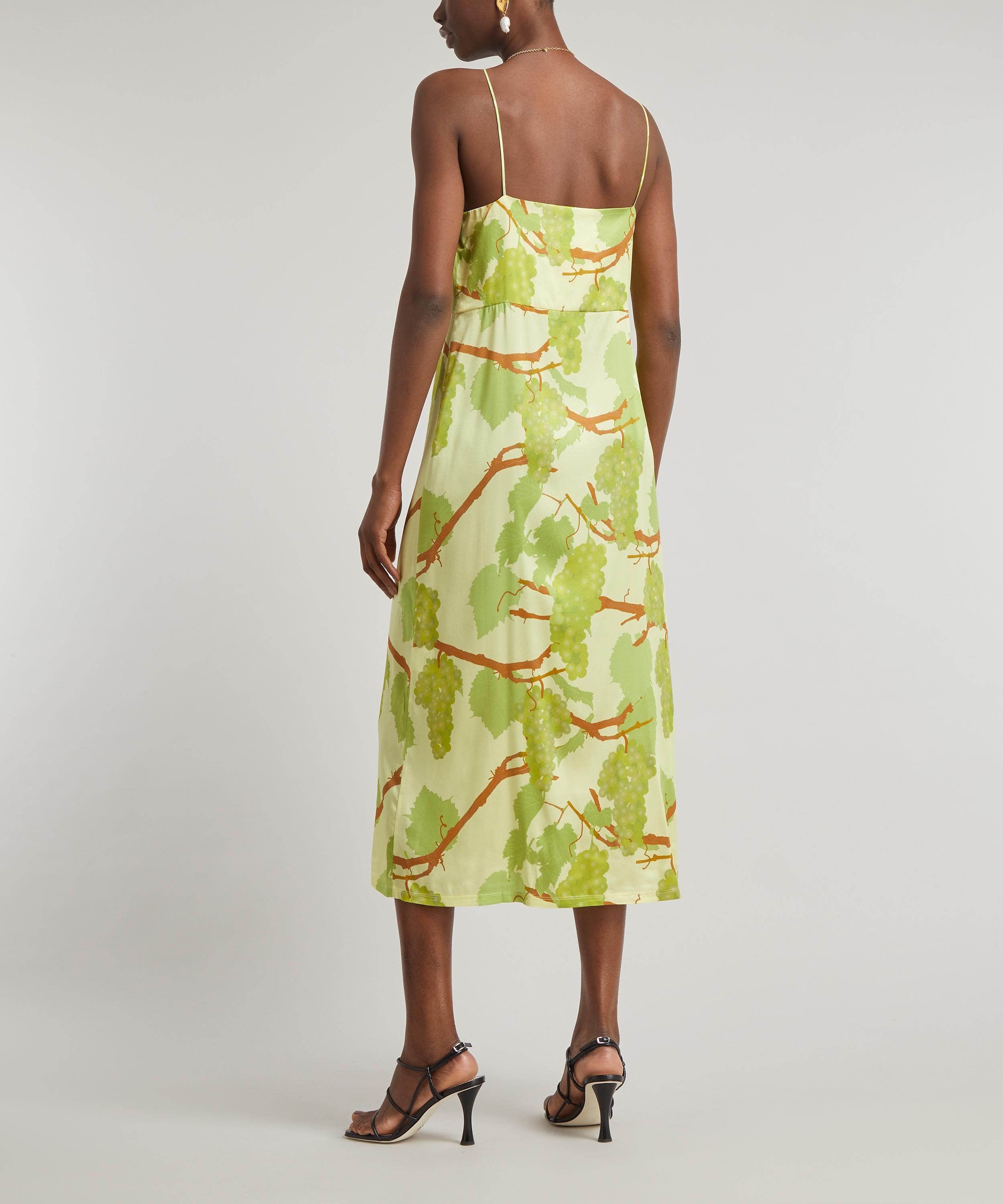Bernadette - Jeanine Floral-Print Silk Slip Dress image number 3