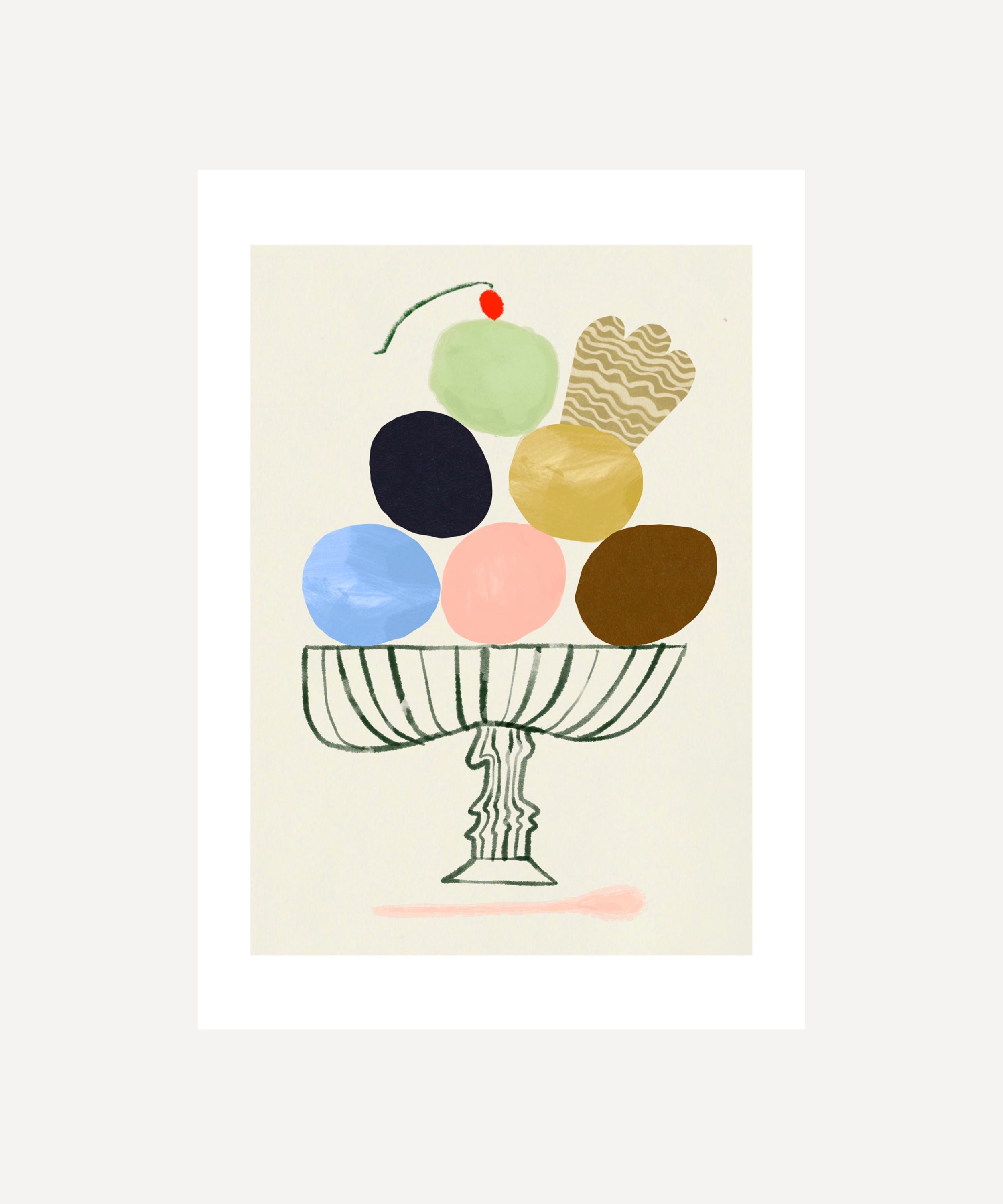 Amyisla McCombie - Ice Cream Scoops Unframed A3 Print image number 0