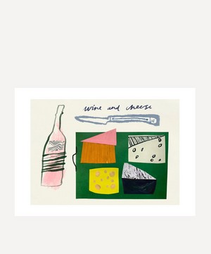 Amyisla McCombie - Wine and Cheese Unframed A3 Print image number 0