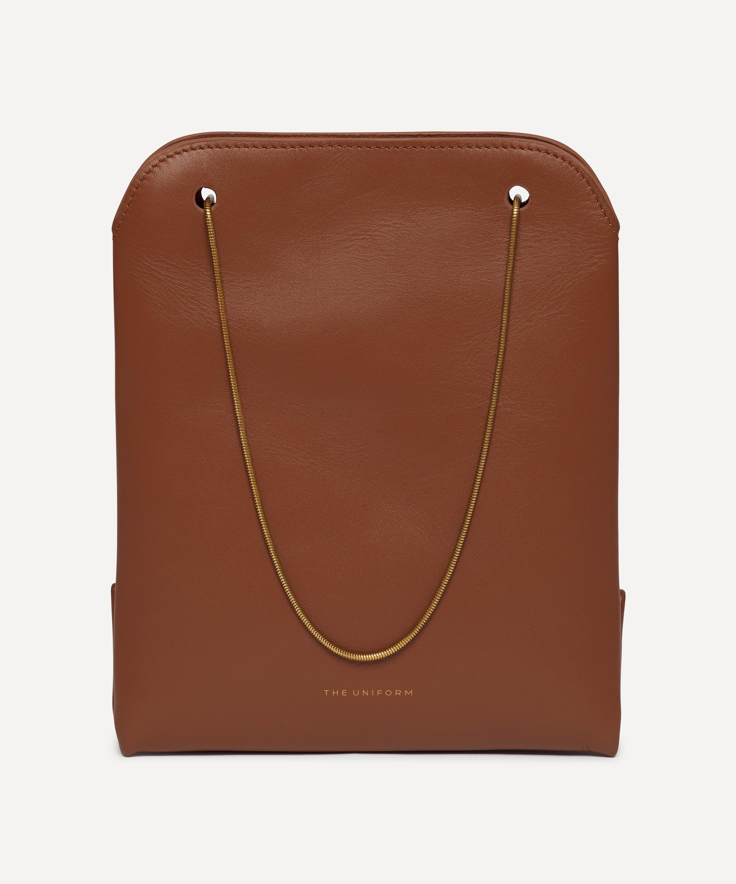 THE UNIFORM - The Paper Cocoa Leather Shoulder Bag image number 3