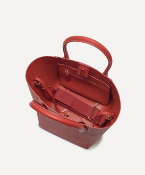 THE UNIFORM - Mini Burgundy Leather Bucket Bag image number 2