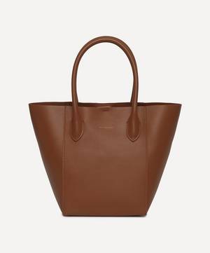 Mini Cocoa Leather Bucket Bag