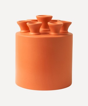 Heinen Delfts Blauw - KLEI Cylinder Tulip Vase Orange image number 0