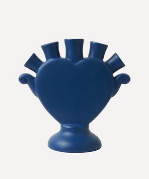 Heinen Delfts Blauw - KLEI Heart Tulip Vase Blue image number 0