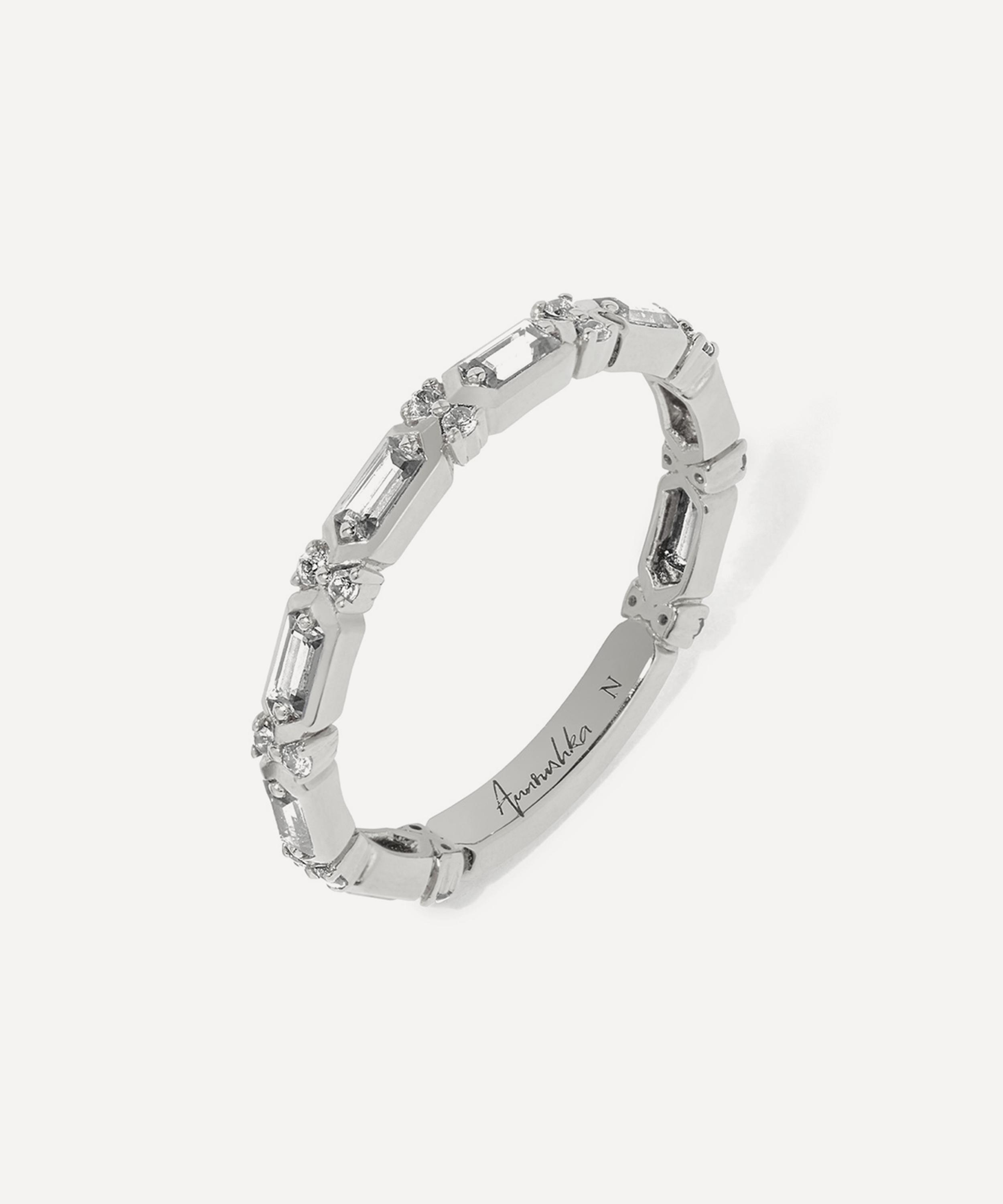 Annoushka - 18ct White Gold Diamond Baguette Ring image number 0
