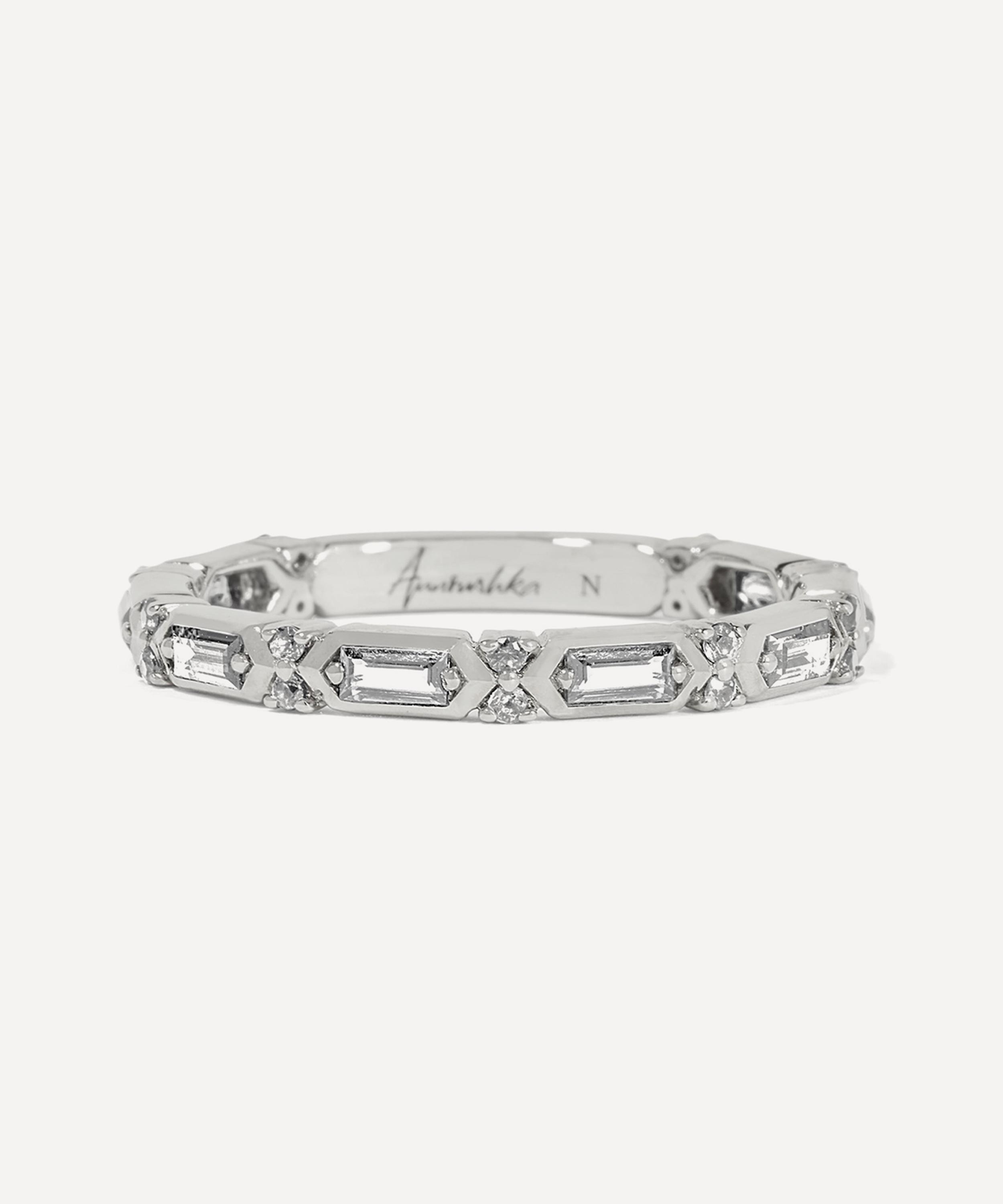 Annoushka - 18ct White Gold Diamond Baguette Ring image number 1