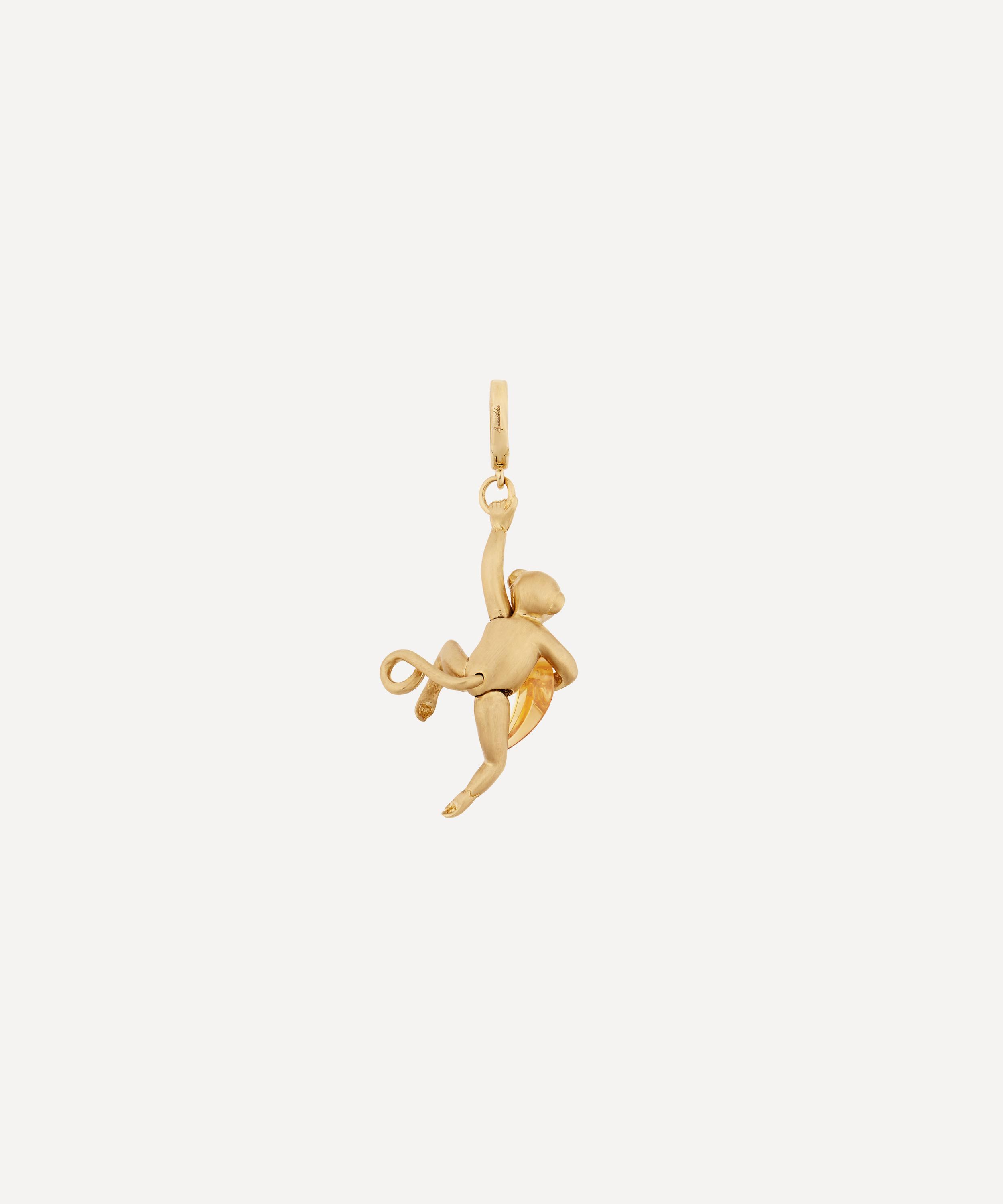 Annoushka - 18ct Gold Mythology African Monkey Pendant Charm image number 1