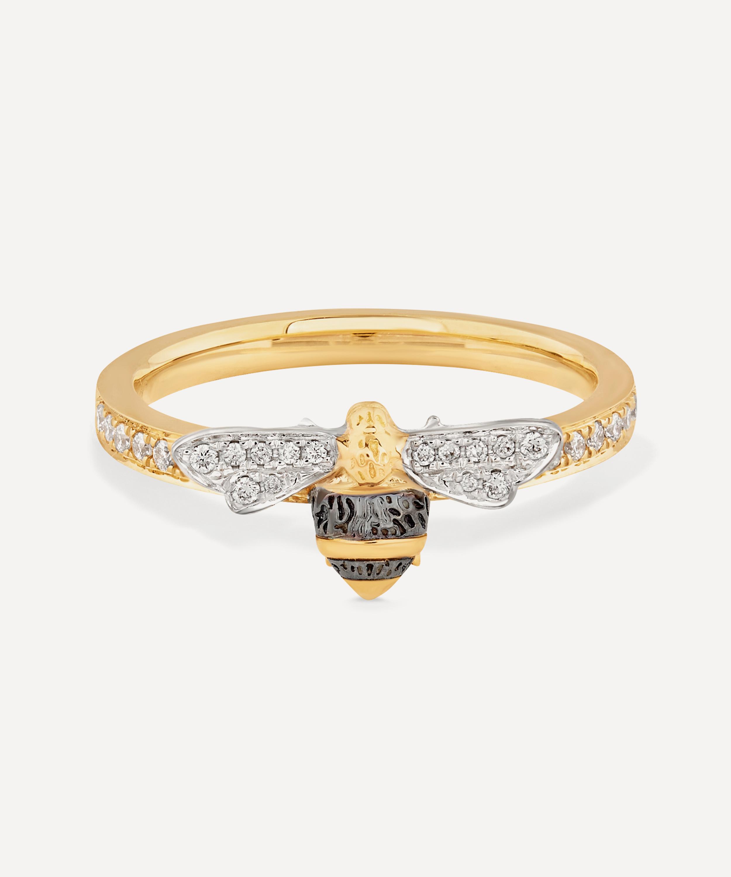 Annoushka - 18ct Gold Love Diamonds Diamond Bee Ring image number 1