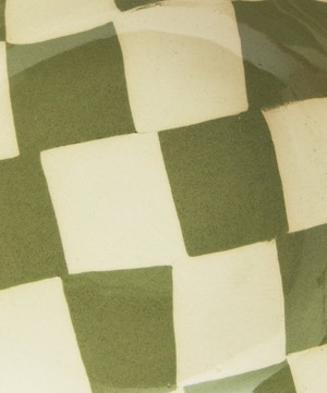 Henry Holland Studio - Green and White Small Checkerboard Bowl image number 2