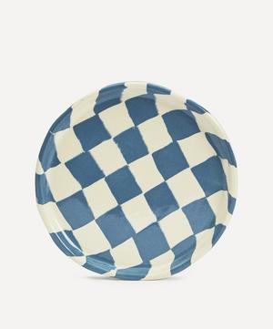Henry Holland Studio - Blue and White Checkerboard Side Plate image number 0