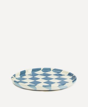 Henry Holland Studio - Blue and White Checkerboard Side Plate image number 1