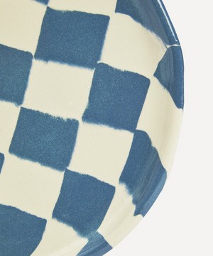 Henry Holland Studio - Blue and White Checkerboard Side Plate image number 3