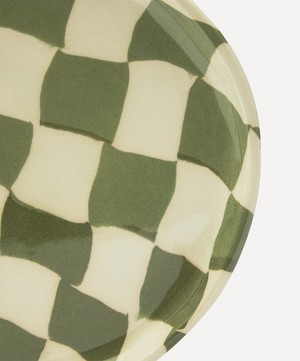 Henry Holland Studio - Green and White Checkerboard Side Plate image number 3