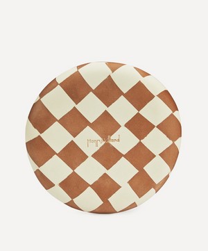 Henry Holland Studio - Brown and White Checkerboard Side Plate image number 2