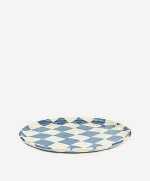 Henry Holland Studio - Blue and White Checkerboard Dinner Plate image number 1