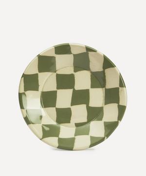 Henry Holland Studio - Green and White Checkerboard Tea Cup Set image number 2