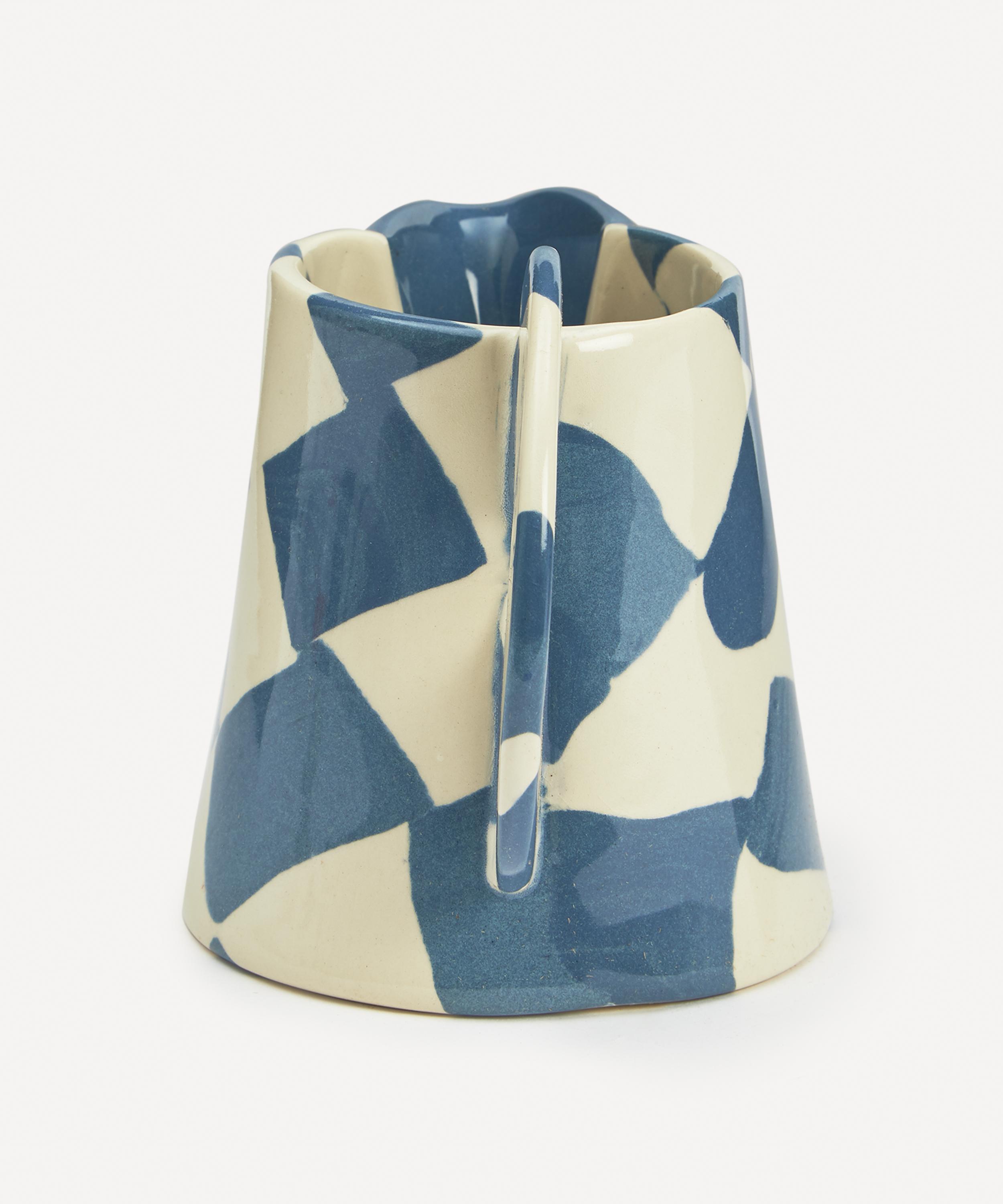Henry Holland Studio - Blue and White Small Checkerboard Milk Jug image number 1