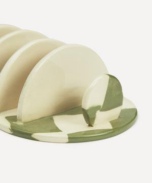 Henry Holland Studio - Green and White Checkerboard Toast Rack image number 2