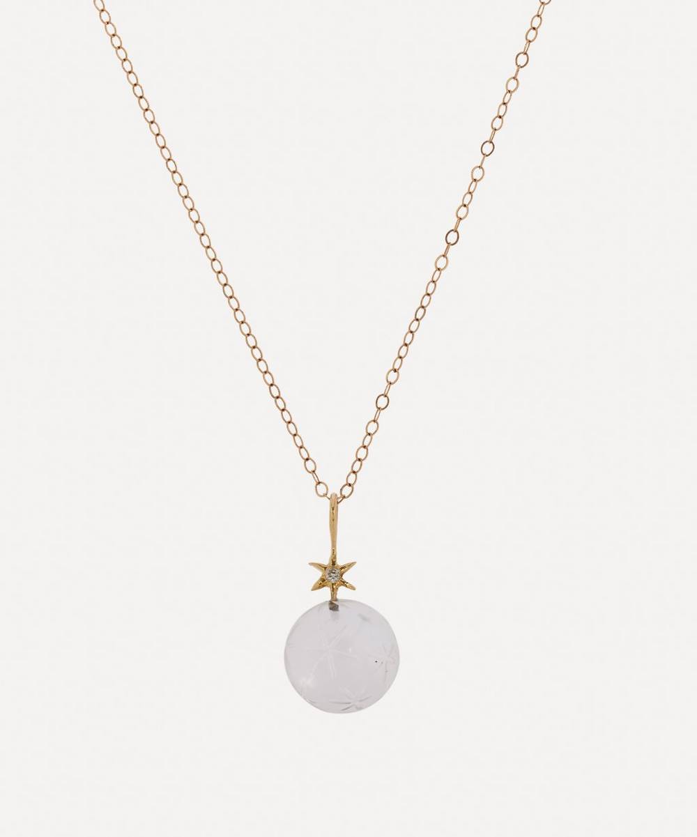 Acanthus - 14ct Gold Small Starry Orb Pendant Necklace
