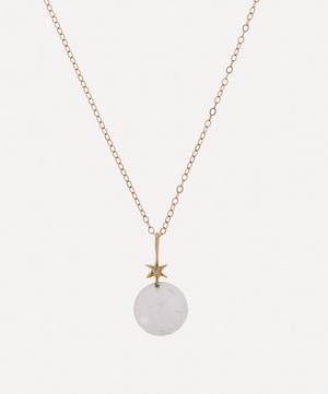 14ct Gold Small Starry Orb Pendant Necklace