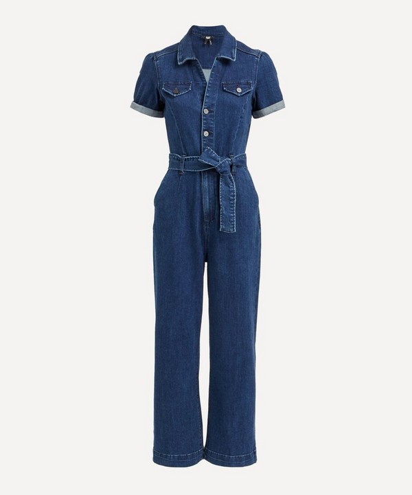 Paige - Anessa Puff-Sleeve Jumpsuit image number null