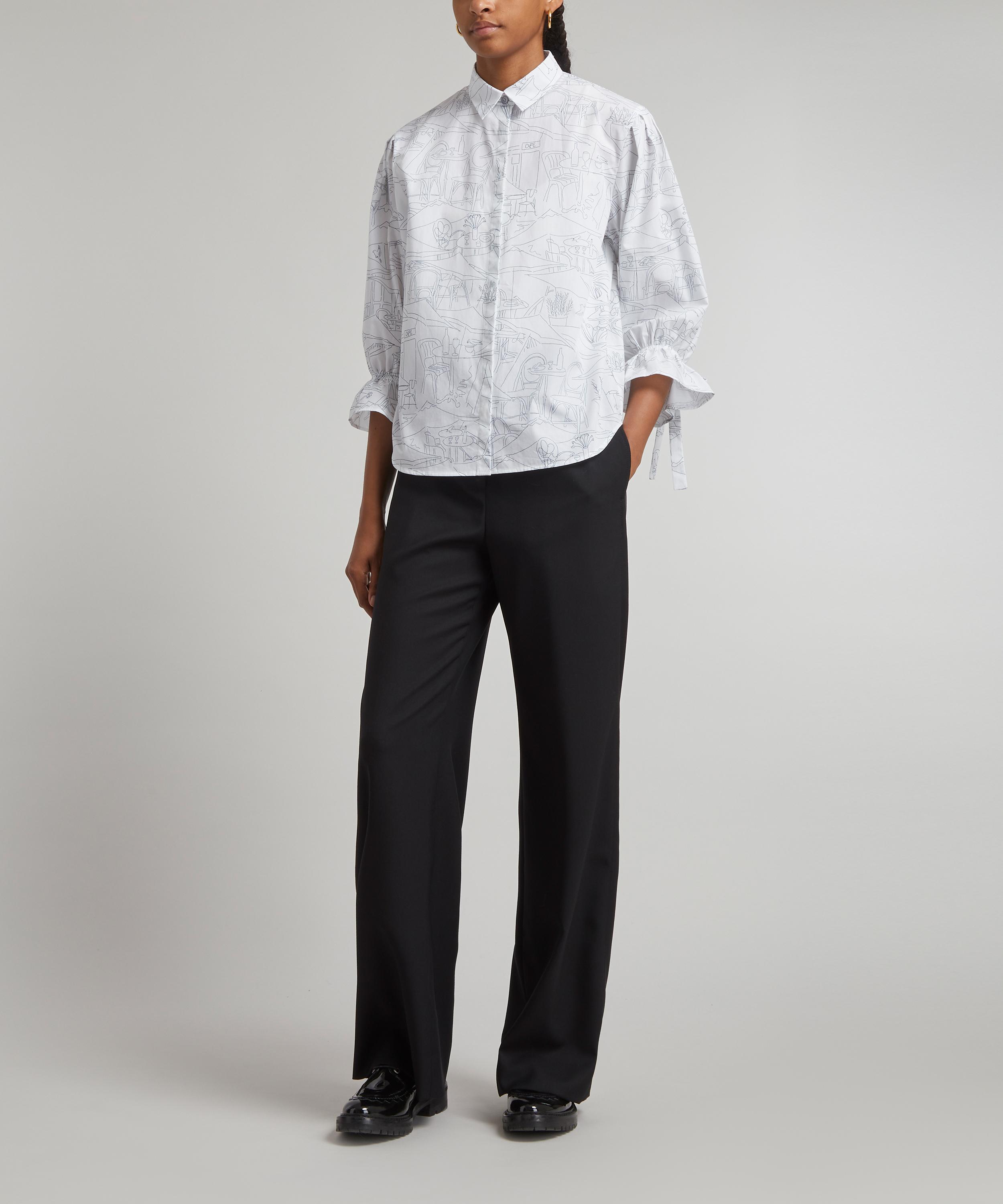 Paul Smith - Drawstring Wide-Leg Trousers image number 1